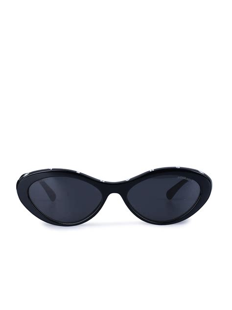 chanel white oval sunglasses|Chanel oval sunglasses 5416.